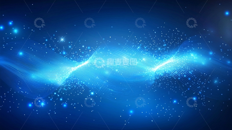 高清大图下载【趣麦麦图】深蓝色宇宙星云背景图