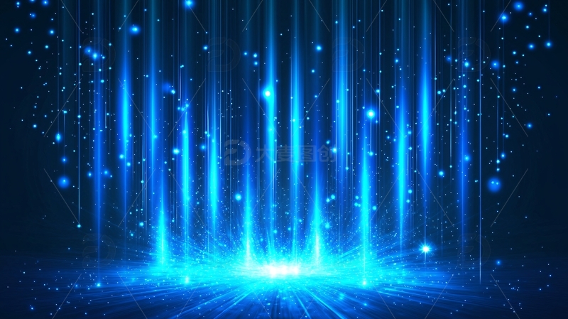 高清大图下载【趣麦麦图】蓝色光束