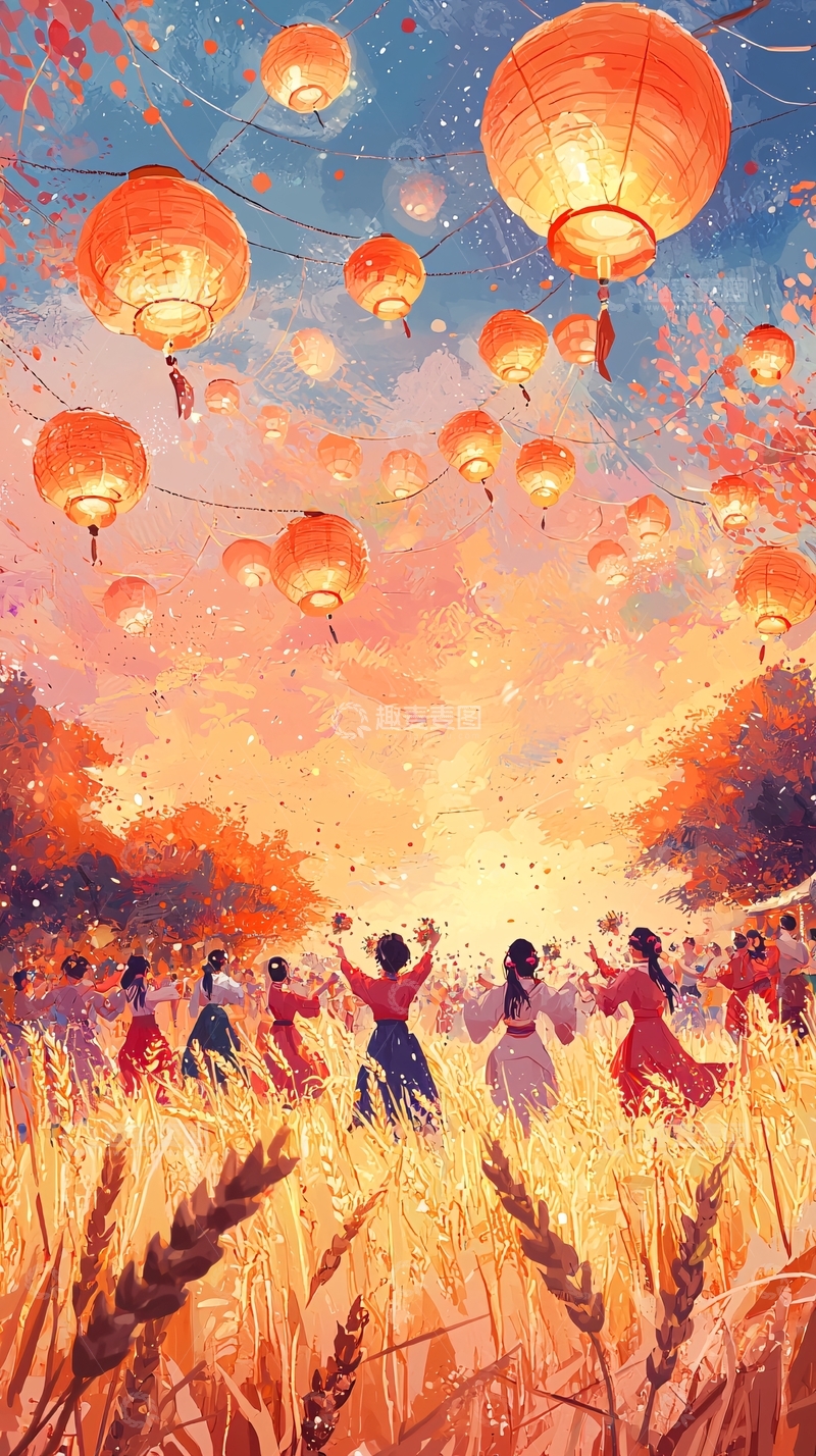 高清大图下载【趣麦麦图】天灯