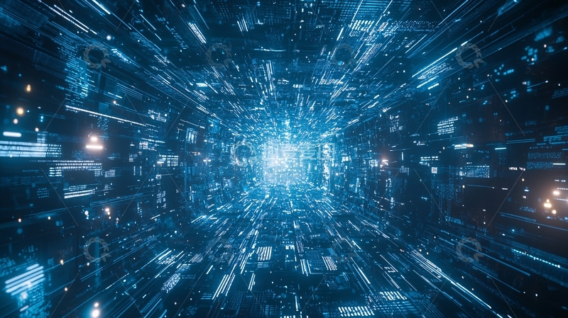 高清大图下载【趣麦麦图】数字隧道2