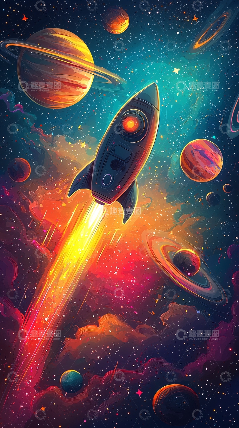 高清大图下载【趣麦麦图】宇宙飞船