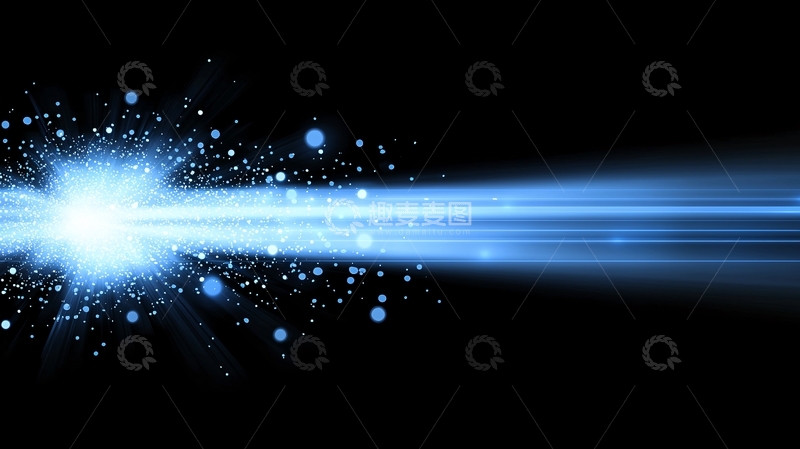 高清大图下载【趣麦麦图】蓝色光束