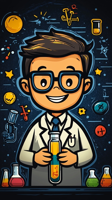 卡通科学家