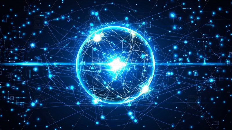 高清大图下载【趣麦麦图】蓝色星球科技网络