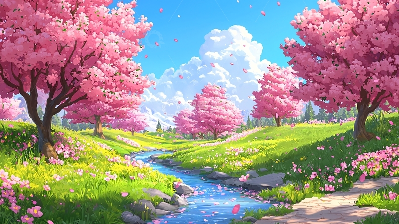 高清大图下载【趣麦麦图】春日樱花烂漫