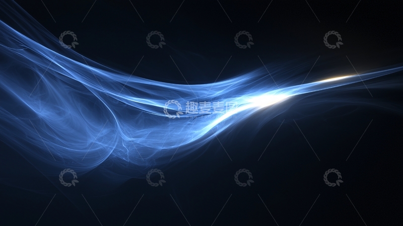 高清大图下载【趣麦麦图】蓝色光效线条