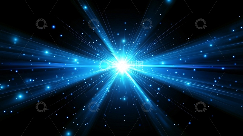 高清大图下载【趣麦麦图】蓝色宇宙星光