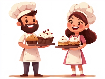 快乐烘焙师夫妇