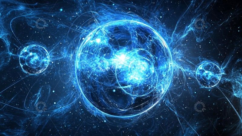 高清大图下载【趣麦麦图】蓝色能量球