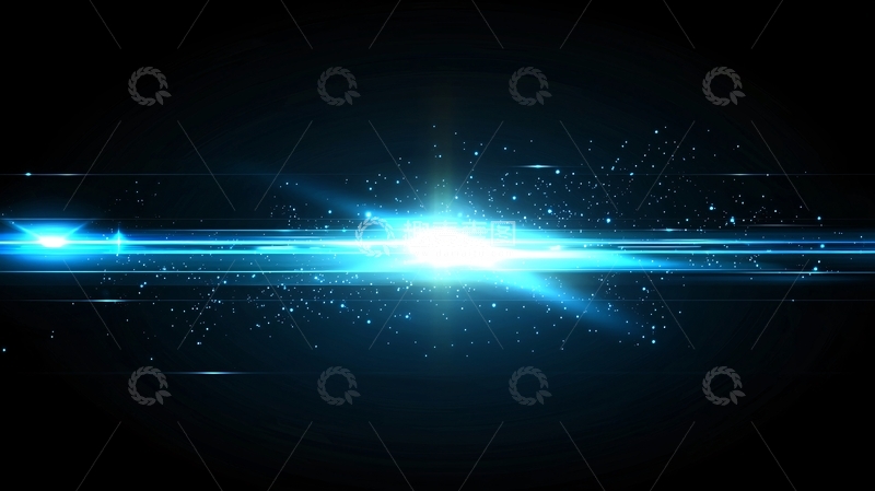 高清大图下载【趣麦麦图】蓝色光线粒子特效