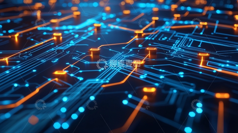 高清大图下载【趣麦麦图】抽象科技电路板