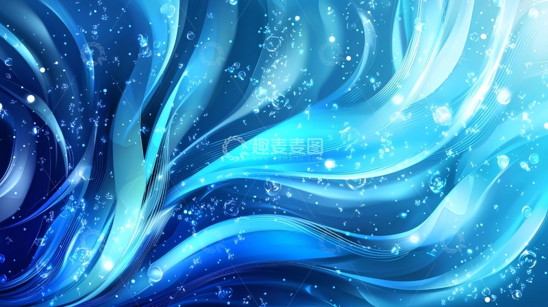 高清大图下载【趣麦麦图】蓝色梦幻背景