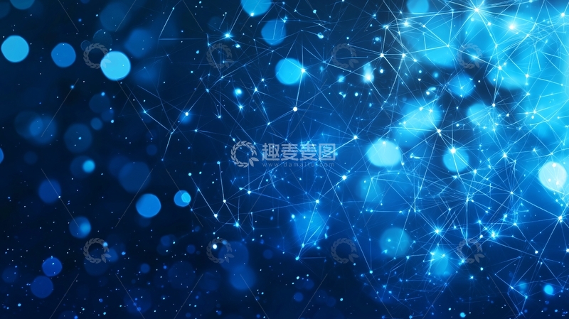 高清大图下载【趣麦麦图】蓝色科技背景13