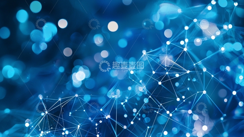 高清大图下载【趣麦麦图】蓝色科技背景12