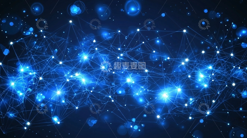 高清大图下载【趣麦麦图】蓝色科技网络3