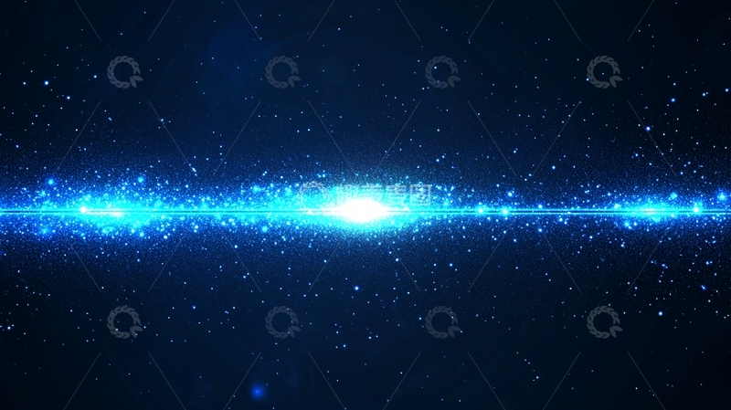 高清大图下载【趣麦麦图】蓝色宇宙星光