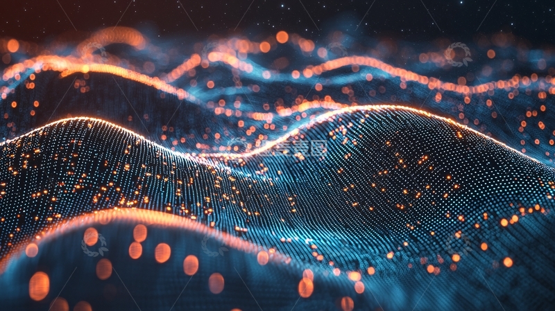 高清大图下载【趣麦麦图】流动的粒子光效