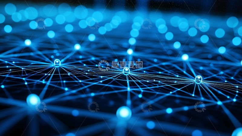 高清大图下载【趣麦麦图】蓝色科技网络4