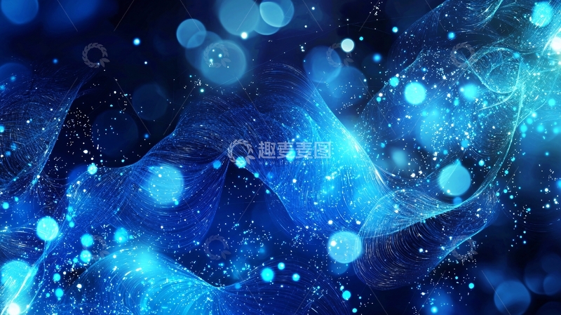 高清大图下载【趣麦麦图】蓝色梦幻背景