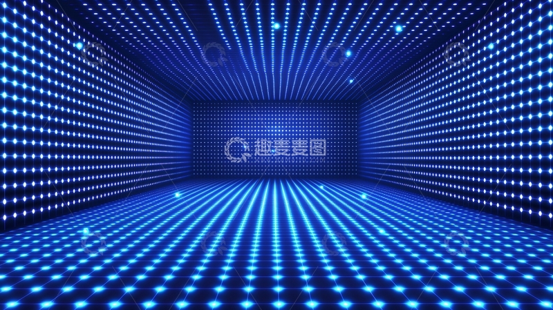 高清大图下载【趣麦麦图】蓝色灯光背景