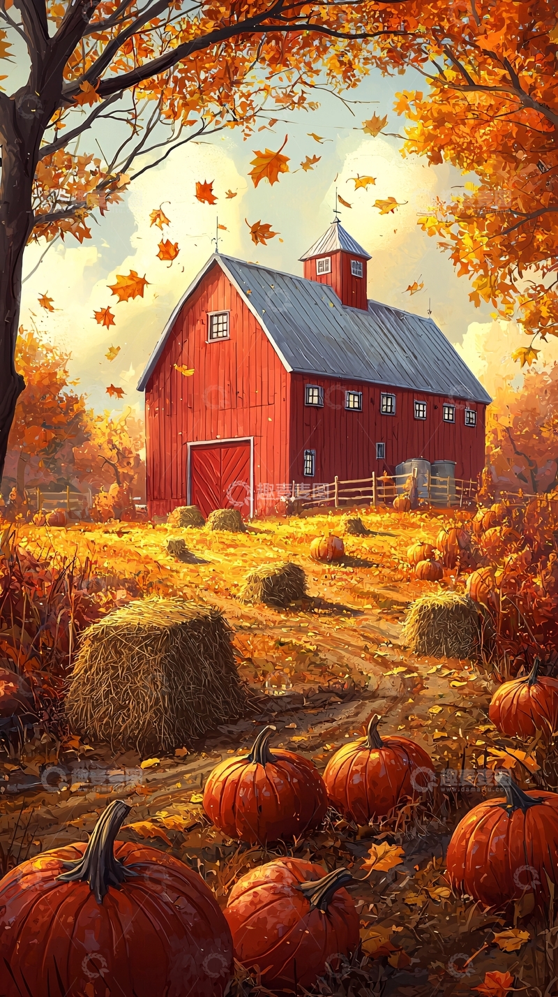 高清大图下载【趣麦麦图】秋日农场