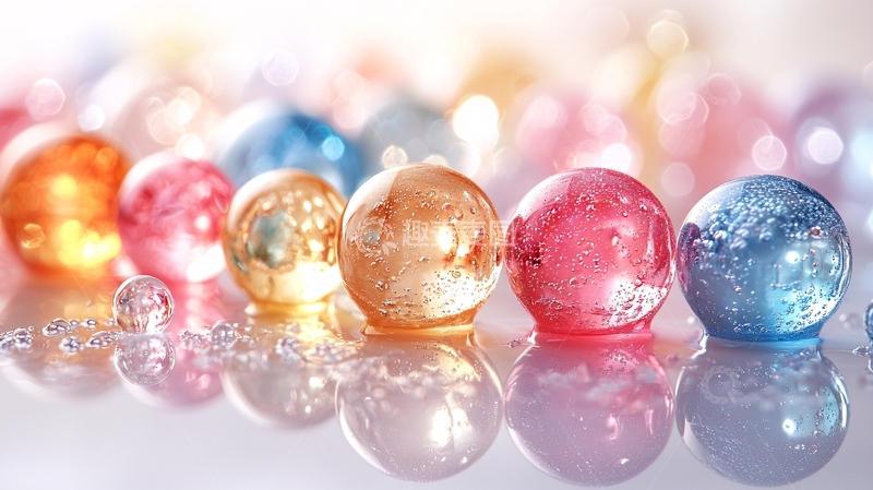 高清大图下载【趣麦麦图】彩色玻璃球
