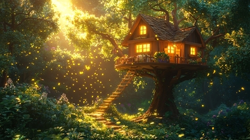 森林树屋
