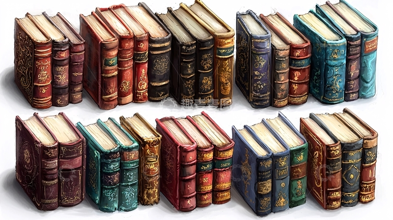 高清大图下载【趣麦麦图】古旧书籍