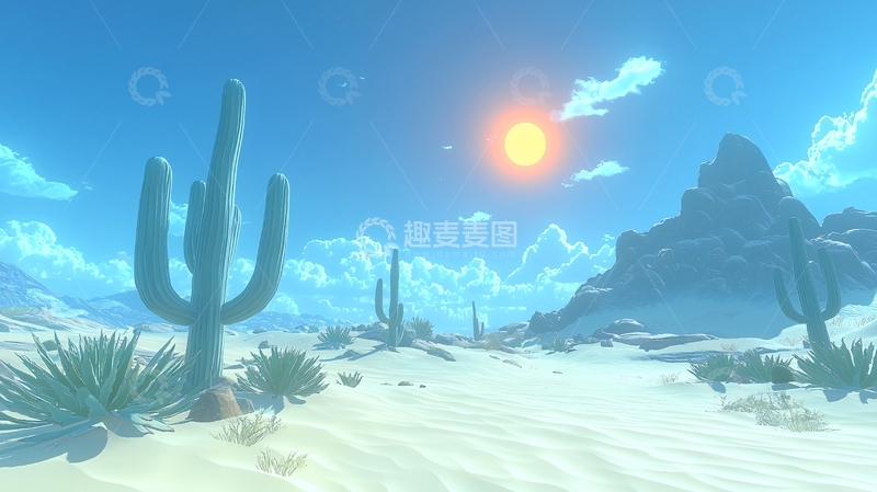 高清大图下载【趣麦麦图】广袤的沙漠