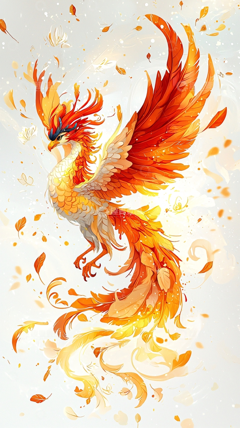 高清大图下载【趣麦麦图】火焰般的凤凰