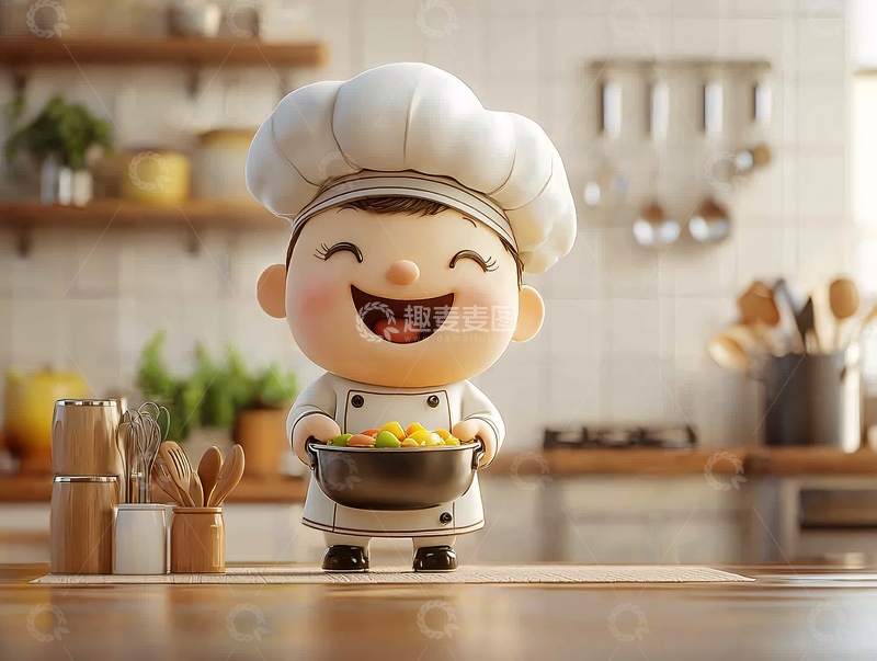 高清大图下载【趣麦麦图】卡通厨师