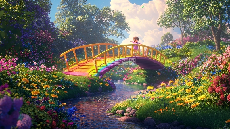高清大图下载【趣麦麦图】彩虹桥