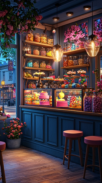 夜晚糖果店