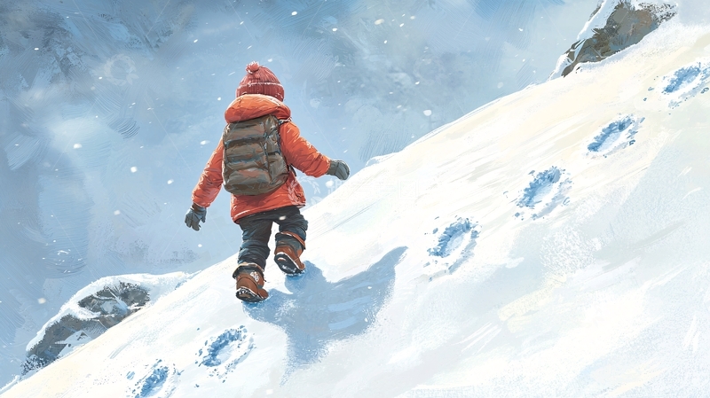 高清大图下载【趣麦麦图】雪山攀登者