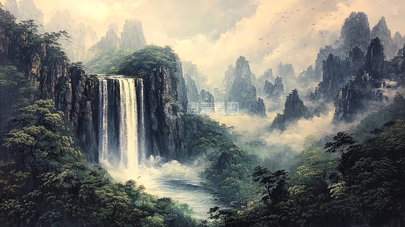 高清大图下载【趣麦麦图】山水风景画