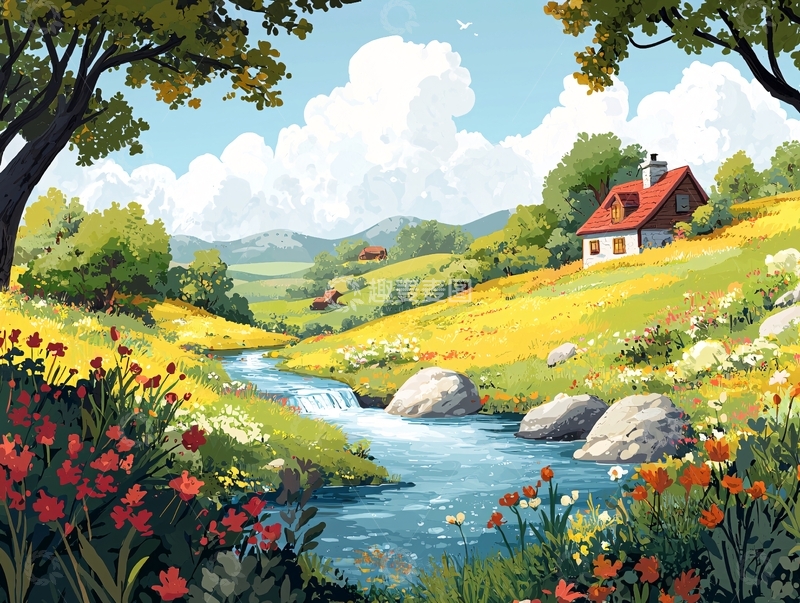 高清大图下载【趣麦麦图】田园风光237