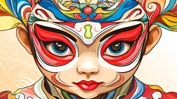 京剧脸谱卡通人物