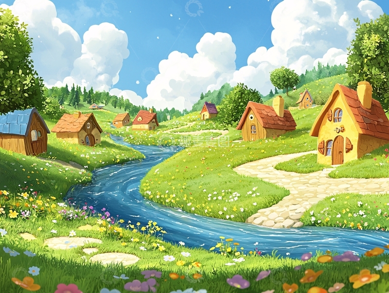 高清大图下载【趣麦麦图】田园风光238