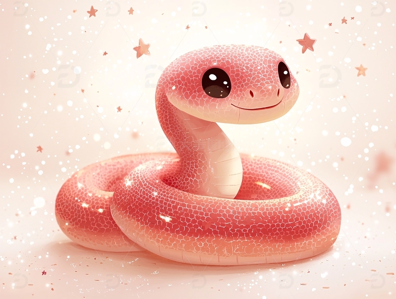 粉色可爱小蛇