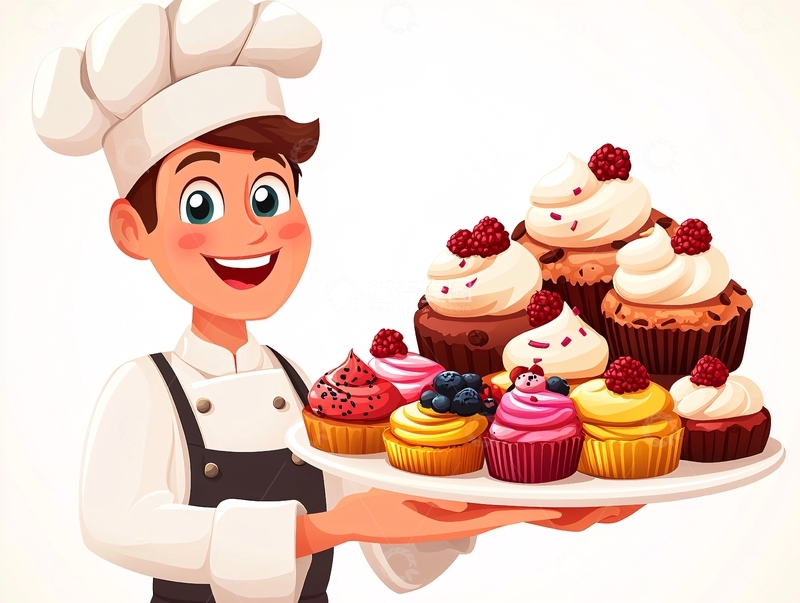 高清大图下载【趣麦麦图】卡通厨师
