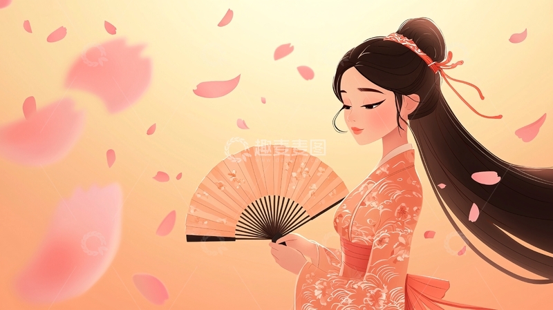 高清大图下载【趣麦麦图】古风少女