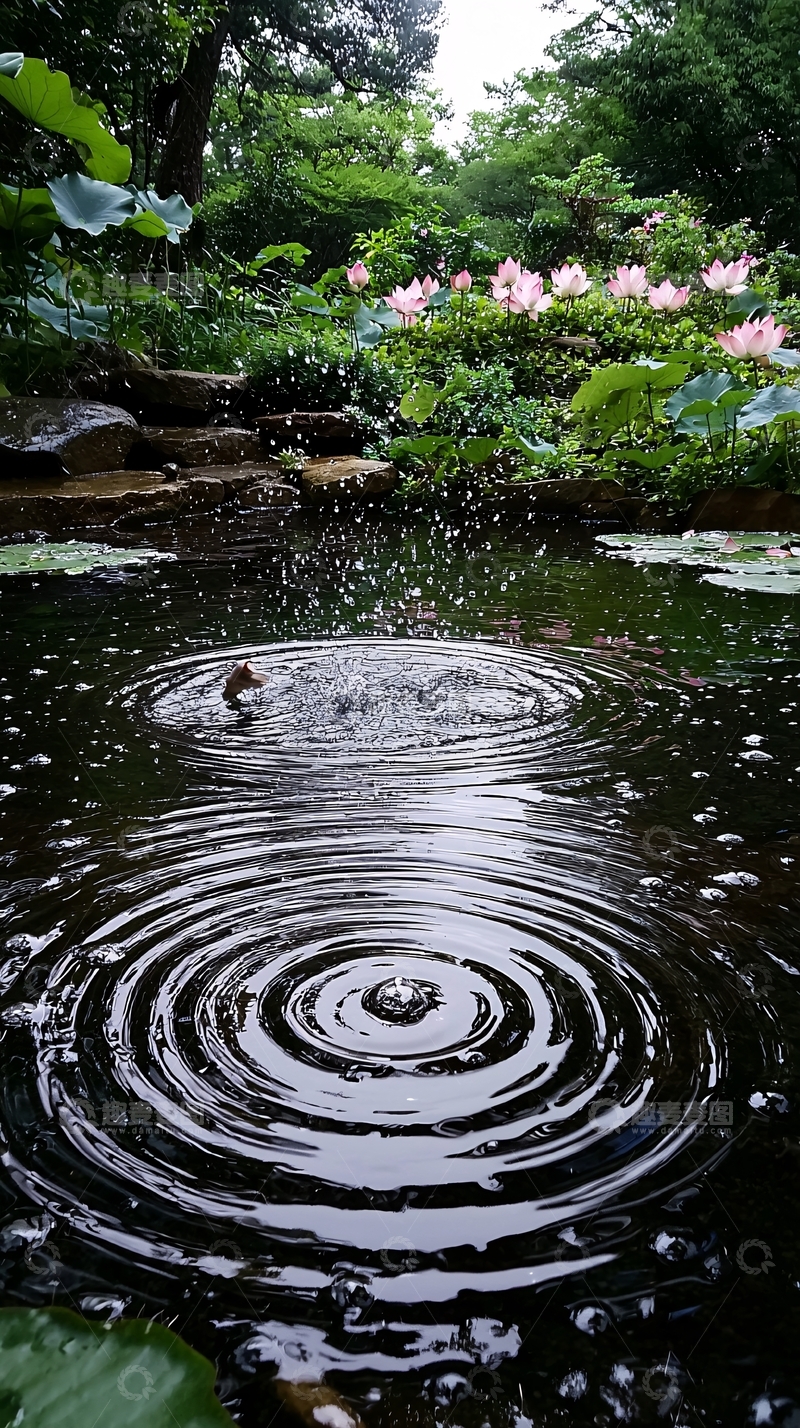 高清大图下载【趣麦麦图】平静水面涟漪