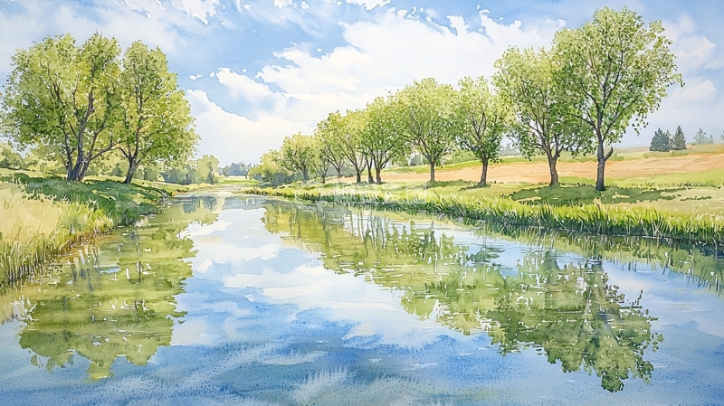 高清大图下载【趣麦麦图】水彩画