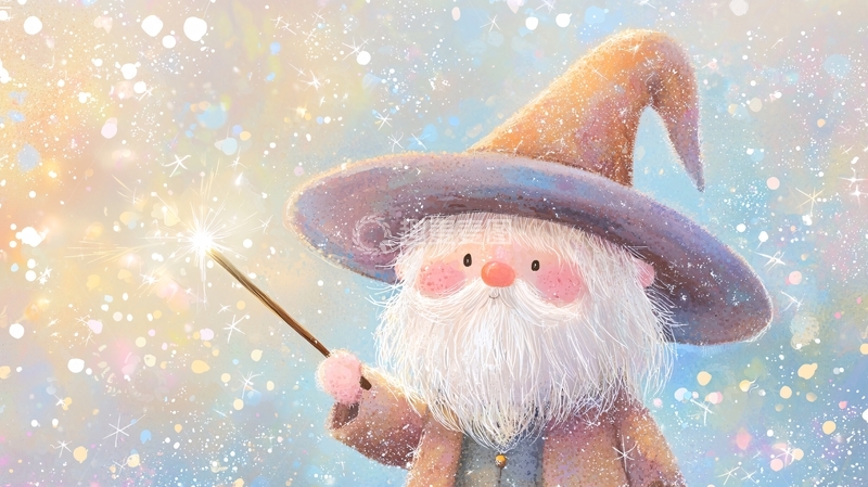 高清大图下载【趣麦麦图】可爱魔法师