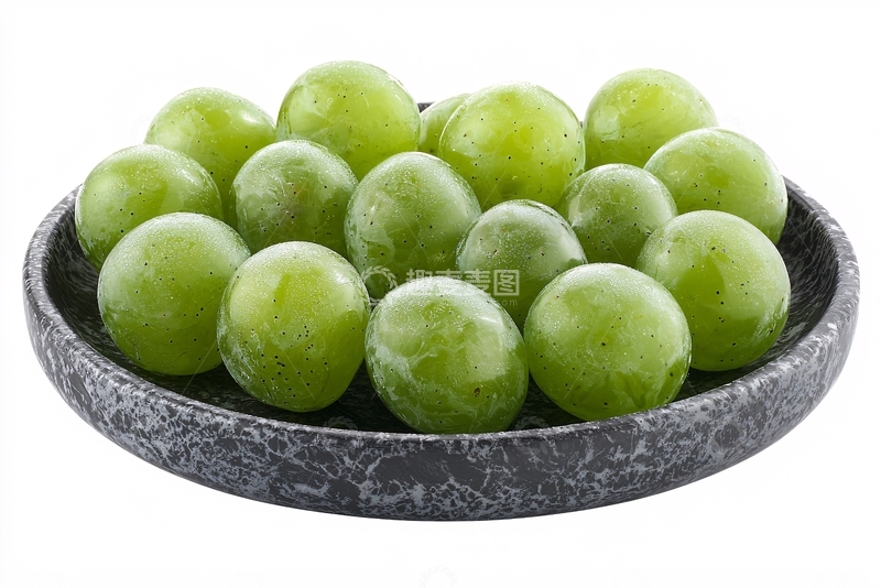高清大图下载【趣麦麦图】青色葡萄盘子