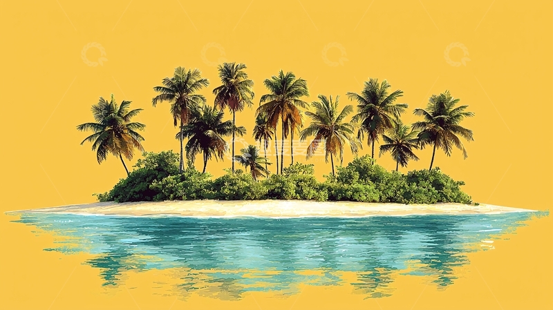 高清大图下载【趣麦麦图】热带小岛