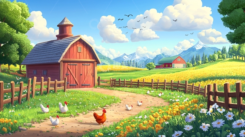 高清大图下载【趣麦麦图】田园风光243