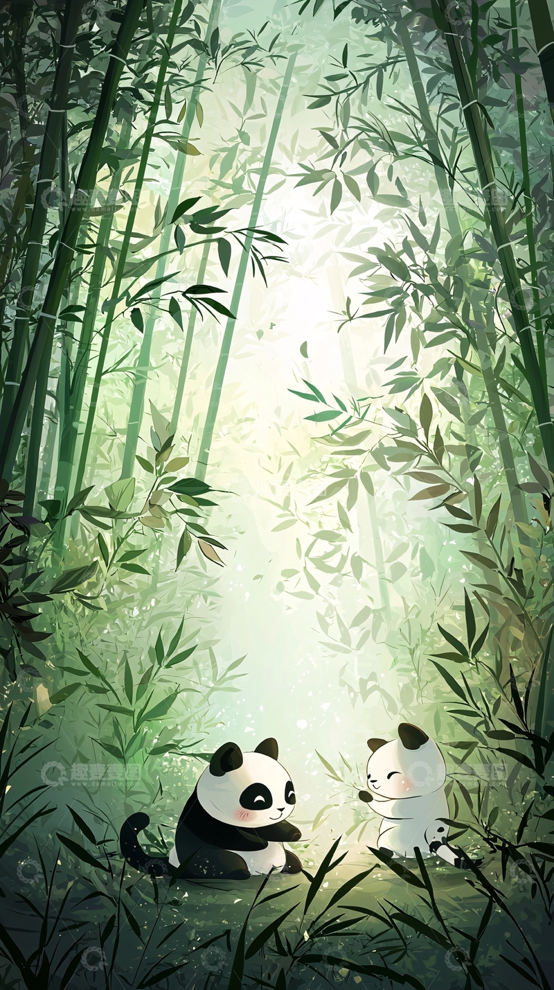 高清大图下载【趣麦麦图】熊猫6