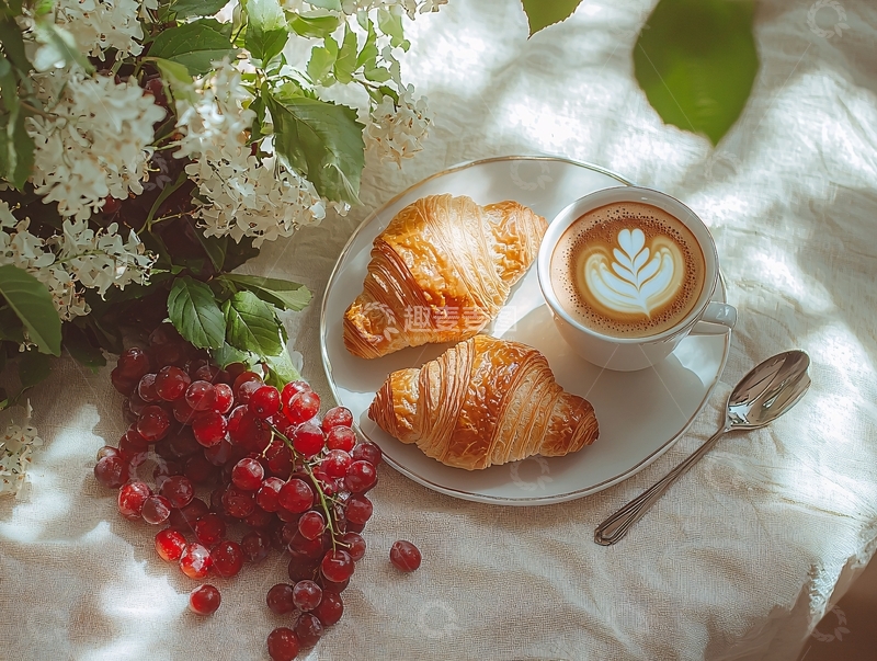 高清大图下载【趣麦麦图】精致的早餐静物