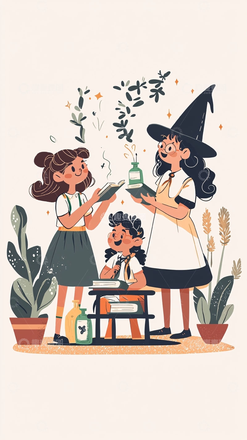 高清大图下载【趣麦麦图】女巫